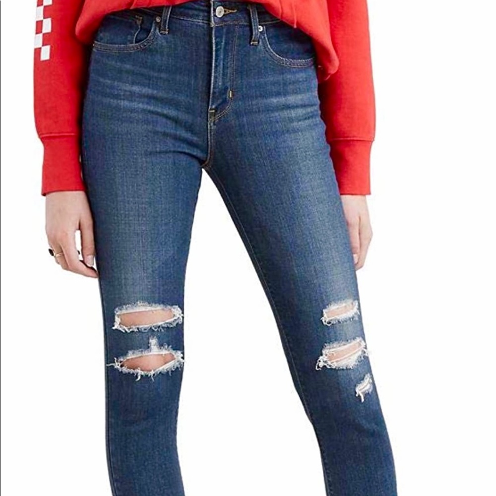 Levi's 721 High Rise Skinny Ankle Jeans